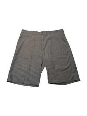 Free World Cotton Men's Summer Striped Shorts Grey Charcoal Size 38